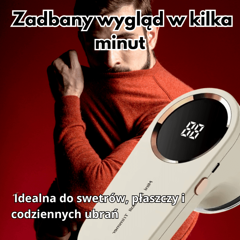 Golarka do ubrań PRO z wyświetlaczem🧶